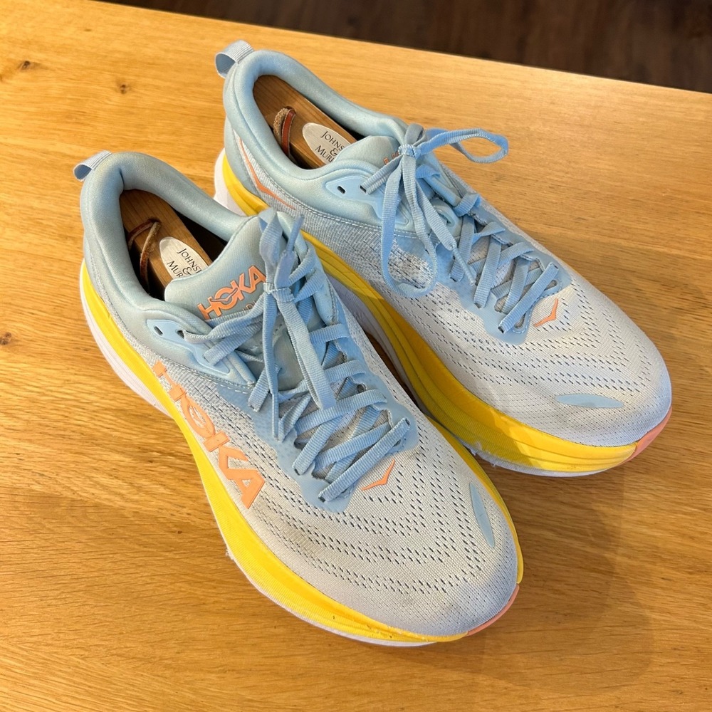 Hoka One One Bondi 8 Womens 10.5B Summer Song Running Nursing Walking Sneaker - Picture 5 of 11